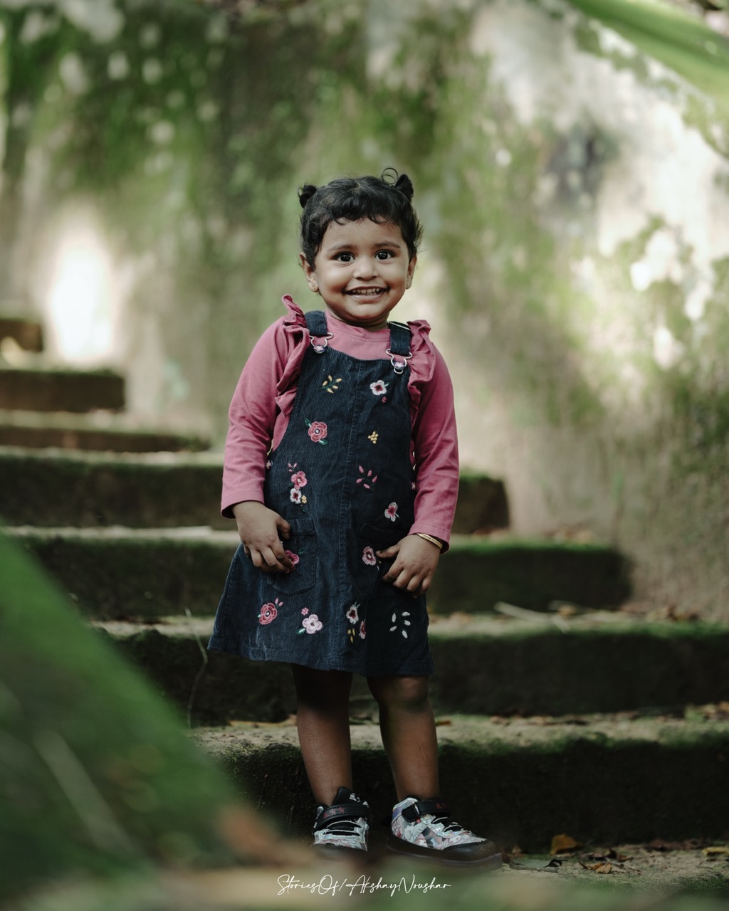 Garden Steps Portrait